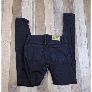 Railcar Women 26 Black Skinny Jeans Stretch Denim Made USA $129